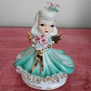 Vintage L'Amour China Hand Painted Japan - Thursday Child Angel